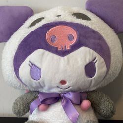 Kuromi Plush – New With Tag (Purple/White, Bow Version)
