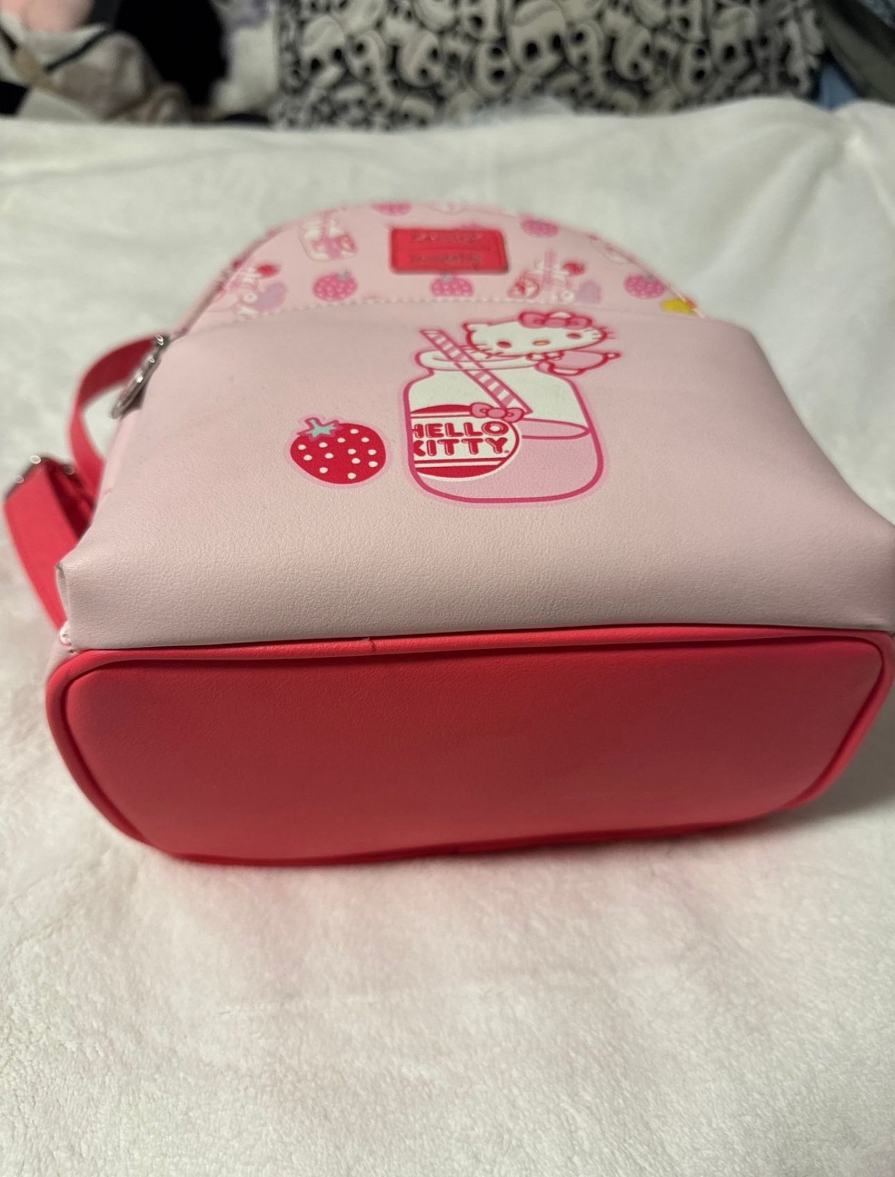 Loungefly Hello Kitty Pink Strawberry Milk Mini Backpack Hello Kitty and Friends x Loungefly Strawberry Shortcake  main image 3