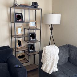 Tall Shelf Rod Iron Black 