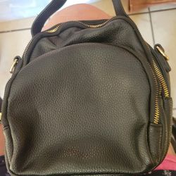 Small Blk Backpack Purse 