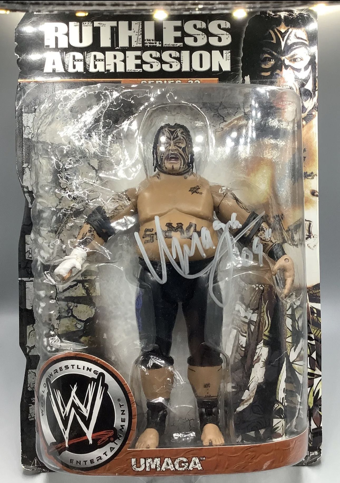 WWE Ruthless Aggression Umaga Autograph Action Figure