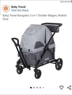 Baby Trend Navigator 2-in-1 Stroller Wagon, Madrid Grey