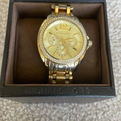 MICHAEL KORS Women's Cameron Gold-Tone Watch (MK5691) 