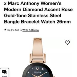 Marc Anthony’s Woman Bulova Rose Gold Watch 