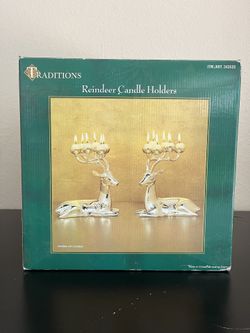 Traditions Reindeer Candle Holder 