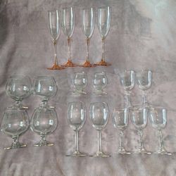 Crystal Wine, Champagne, And Brandy Glassware