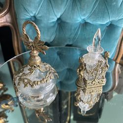 Miniature antique perfume bottles