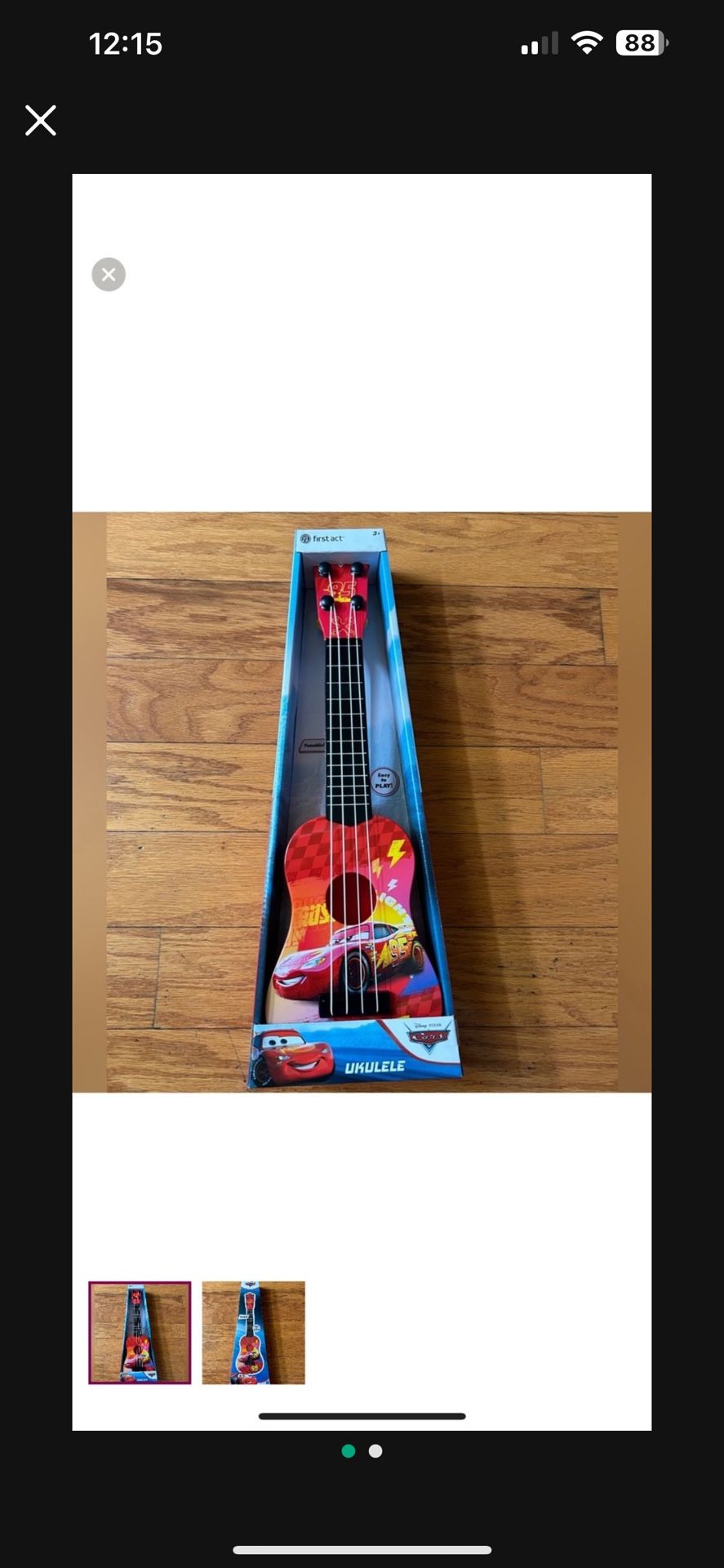 NWT Disney lightning cars ukulele