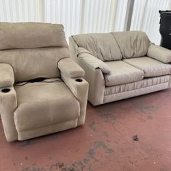Recliner And Loveseat