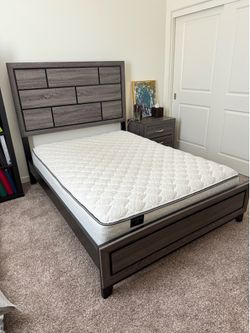 Bed Frame, Headboard & Mattress
