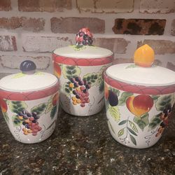 Set of 3 Cannisters - Ambrosia Clay Art