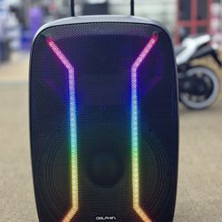 * Professional Rechargeable 15" Speaker with Wireless Microphone