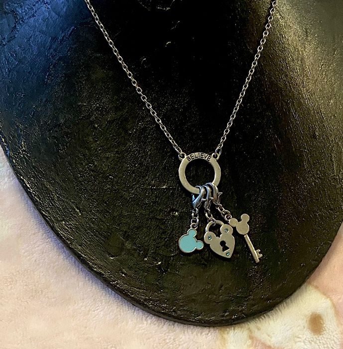 Disney Couture vintage Mickey Mouse charm necklace 