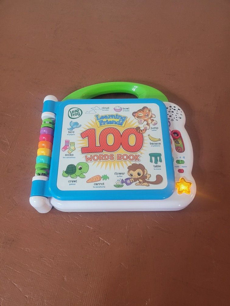 Leap Frog Learning Friends 100 Words Book -- English & Spanish -- PENDING PICKUP