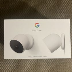 Google Nest Cam 2 Pack Indoor/Outdoor Wire Free Security Cameras 