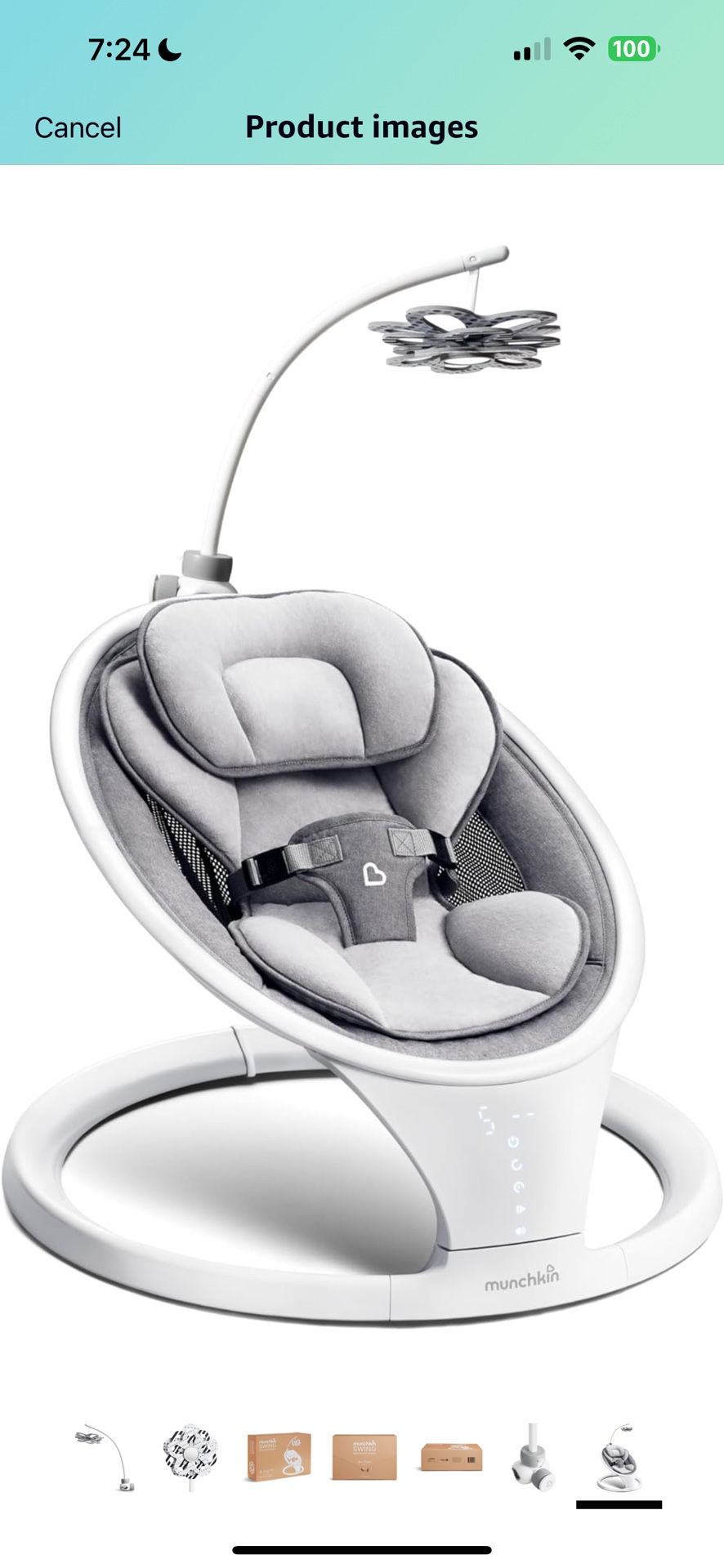 Munchkin Swing Seat With Mobile