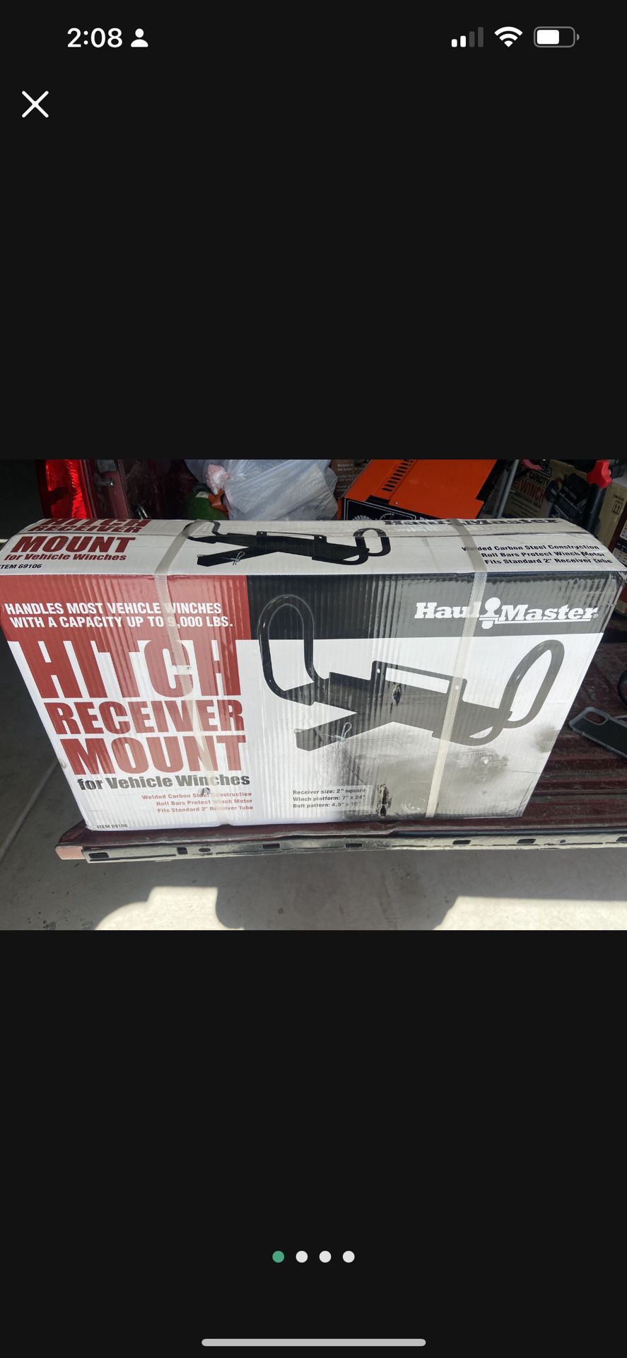 hitch receiver mount for winches New In Box 