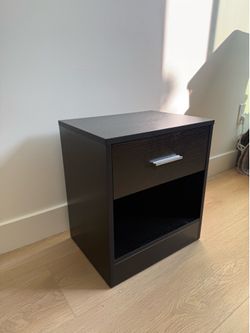 Black nightstand