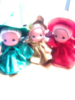 3 PM Disney fairy godmothers 7" to hat signed