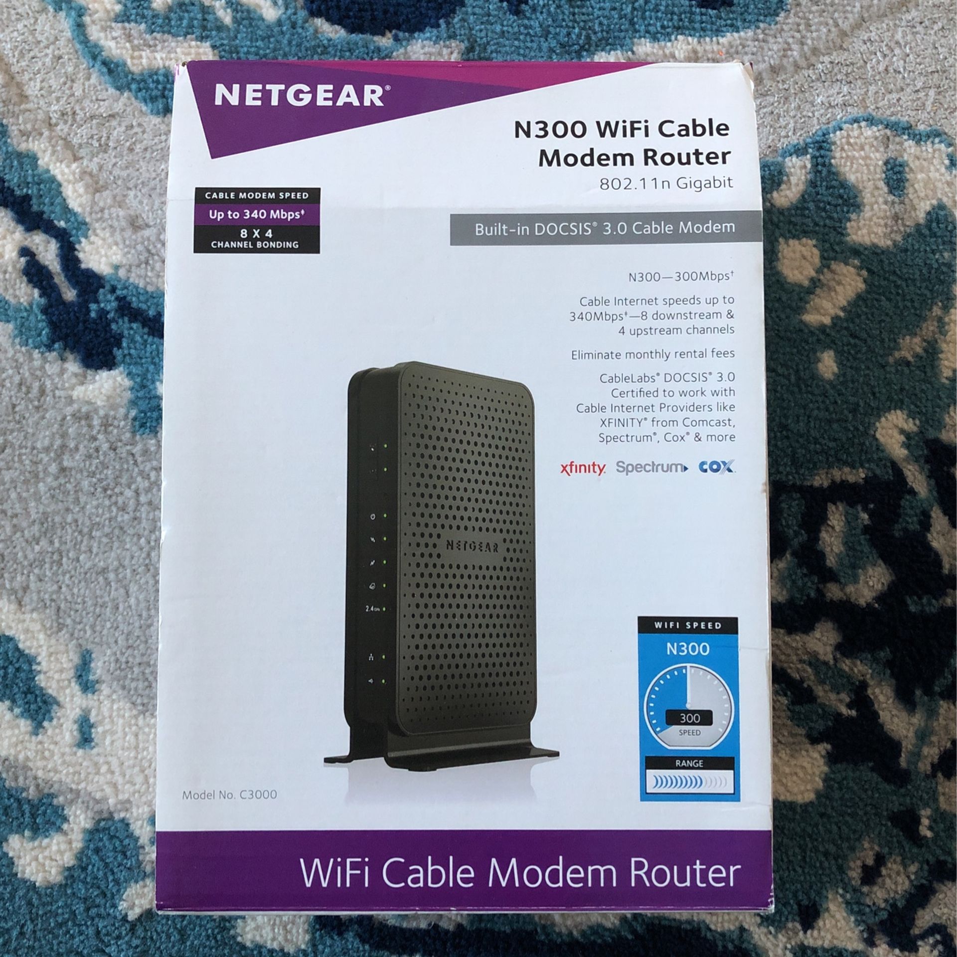 Netgear Wi-Fi 2.4GHz Cable Modem Router
