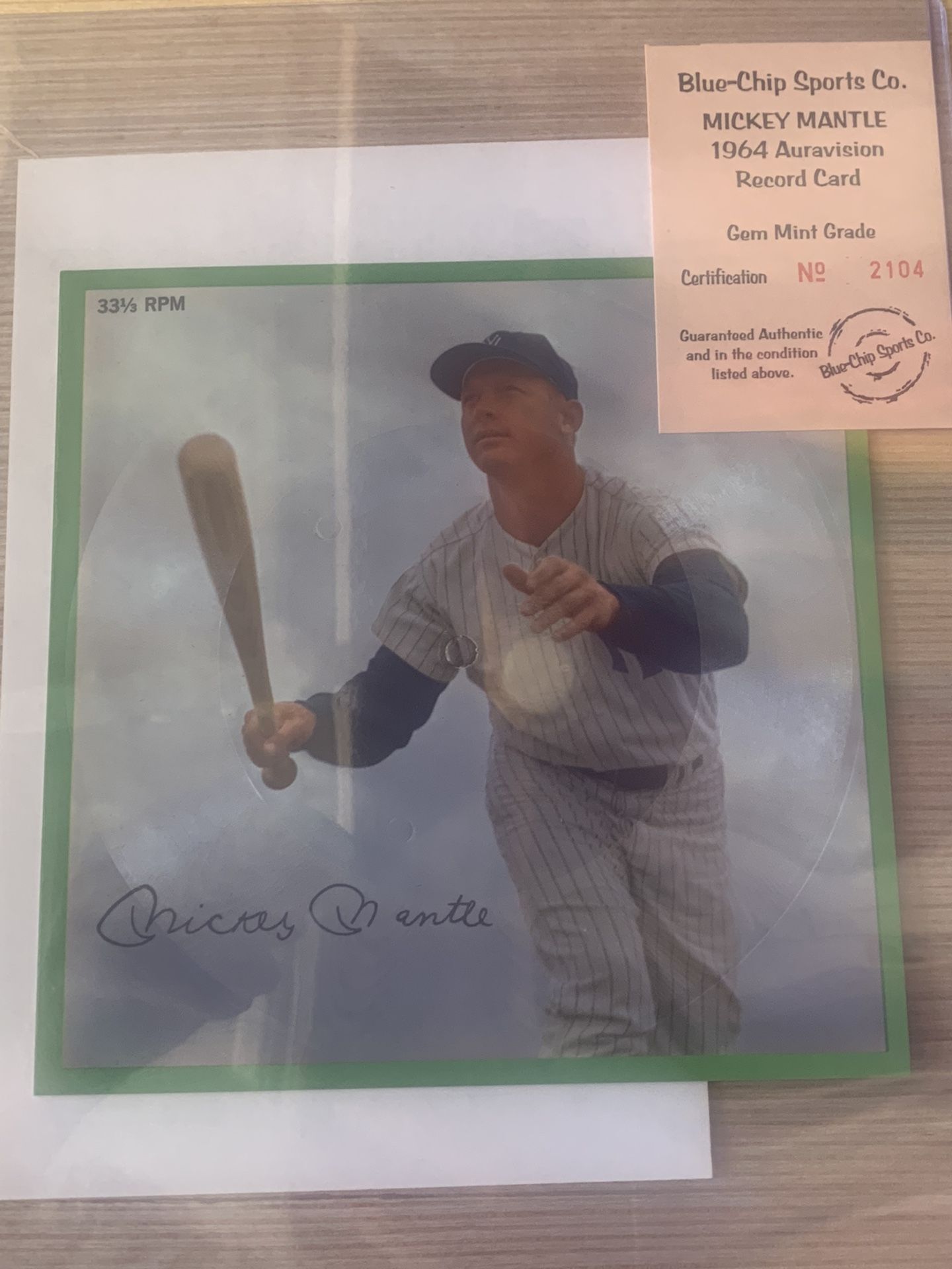 1964 Mickey Mantle Gem Mint Condition 