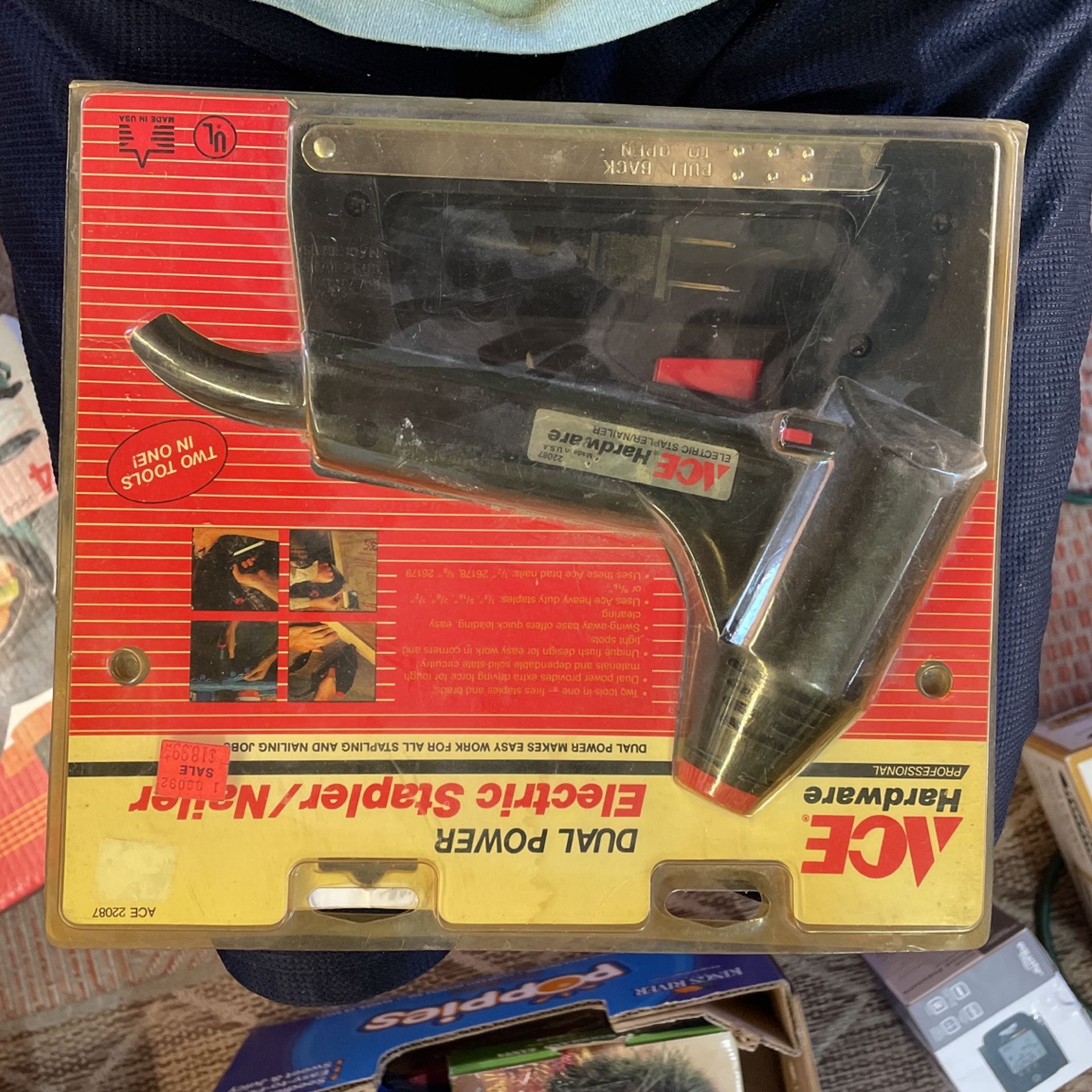 ACE HARDWARE 22087 ELECTRIC STAPLE/NAIL GUN