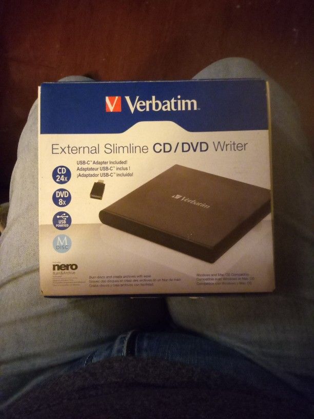 External Slimeline CD/DVD Writer 