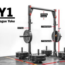 Rogue Fitness Yoke Squat Stand With Extras