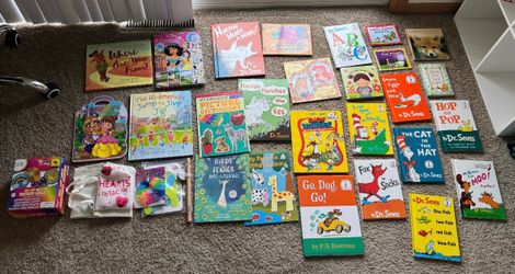 Ultimate Kids' Library & Activity Lot - 25+ Books, Crafts, Games & Storage Bin!