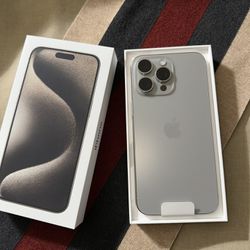 Apple iPhone 15 Pro Max Natural Or White Both Colors Available Unlocked For Any Carrier 