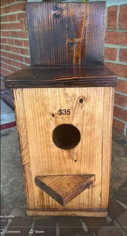 Handmade birdhouse