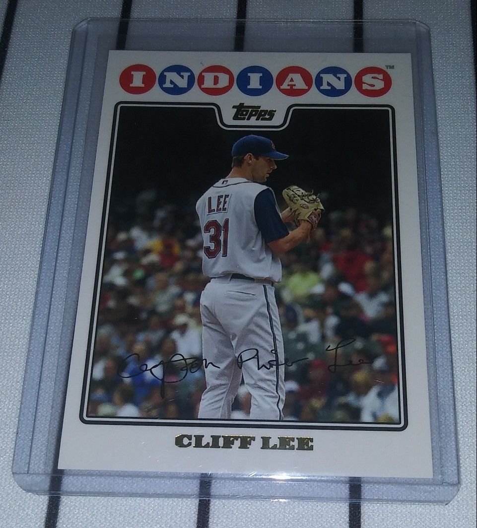 Topps Cleveland Indians & Philadelphia Phillies Cliff Lee Cards