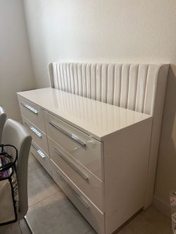 Almost new dresser and bed frame