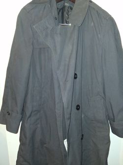 Black trench coat military issue38 x s