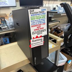 Dell Precision T5600  Quadro P2000  Xeon E5-2643 0 Windows 11 Pro Gaming PC 500GB SSD + 1TB HDD 128GB RAM 