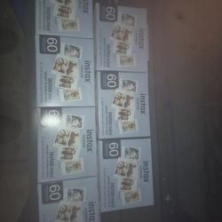 7 PACKS OF 60 INSTAX FUJIFILM