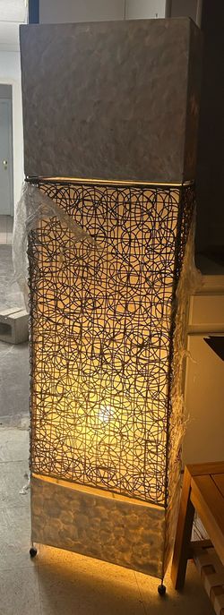 Beautiful Rattan Bamboo Floor Lamp   Westside