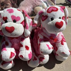 Build A Bear Dog With Hearts