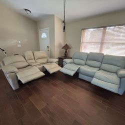 2 Sofas Recliner 