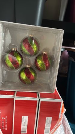 Glass ornaments 