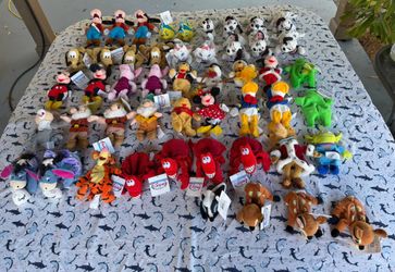 Vintage Disney Mini Bean Bag Plush Lot