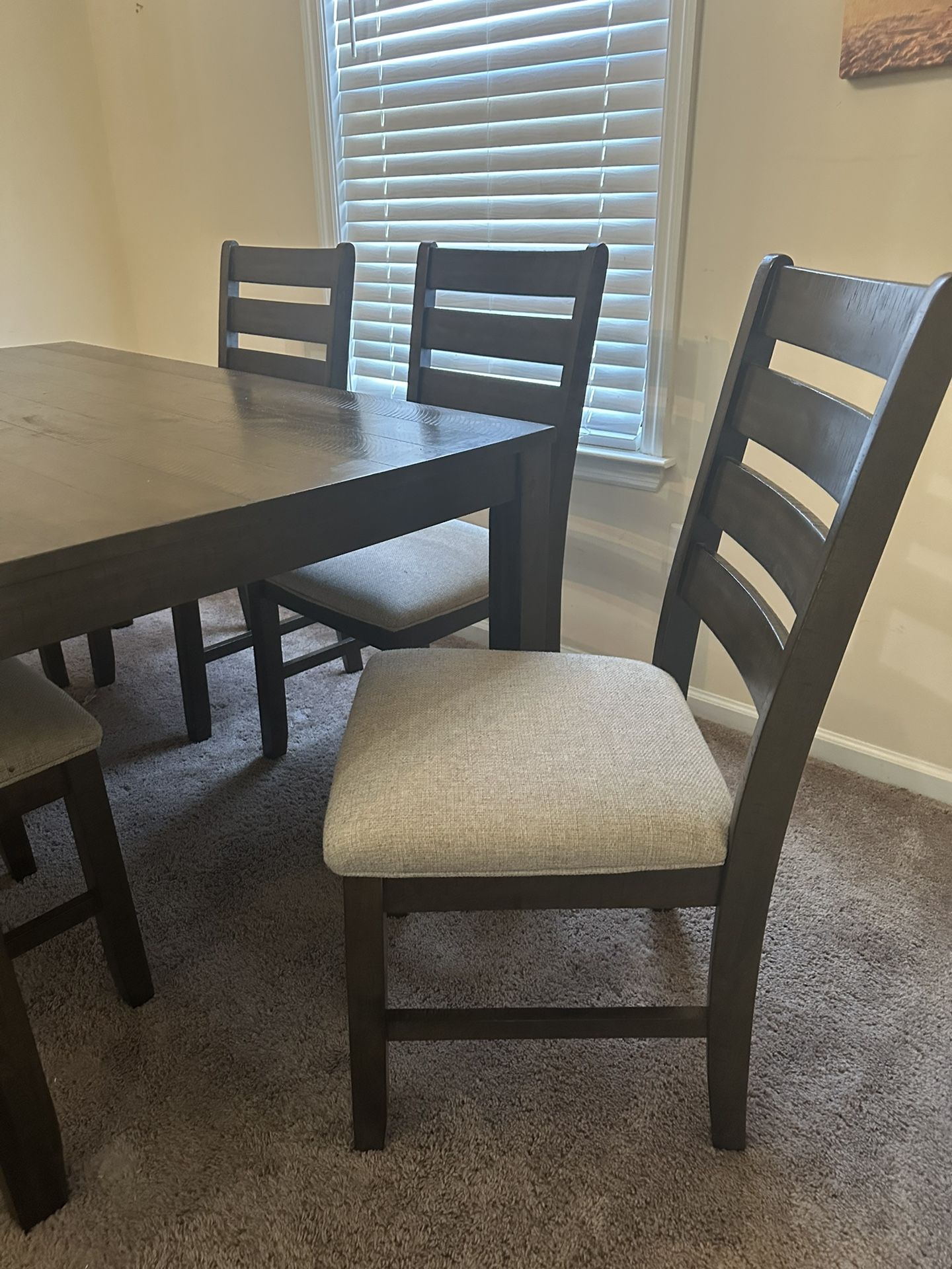 6 Chair Fine Wood Dining Table