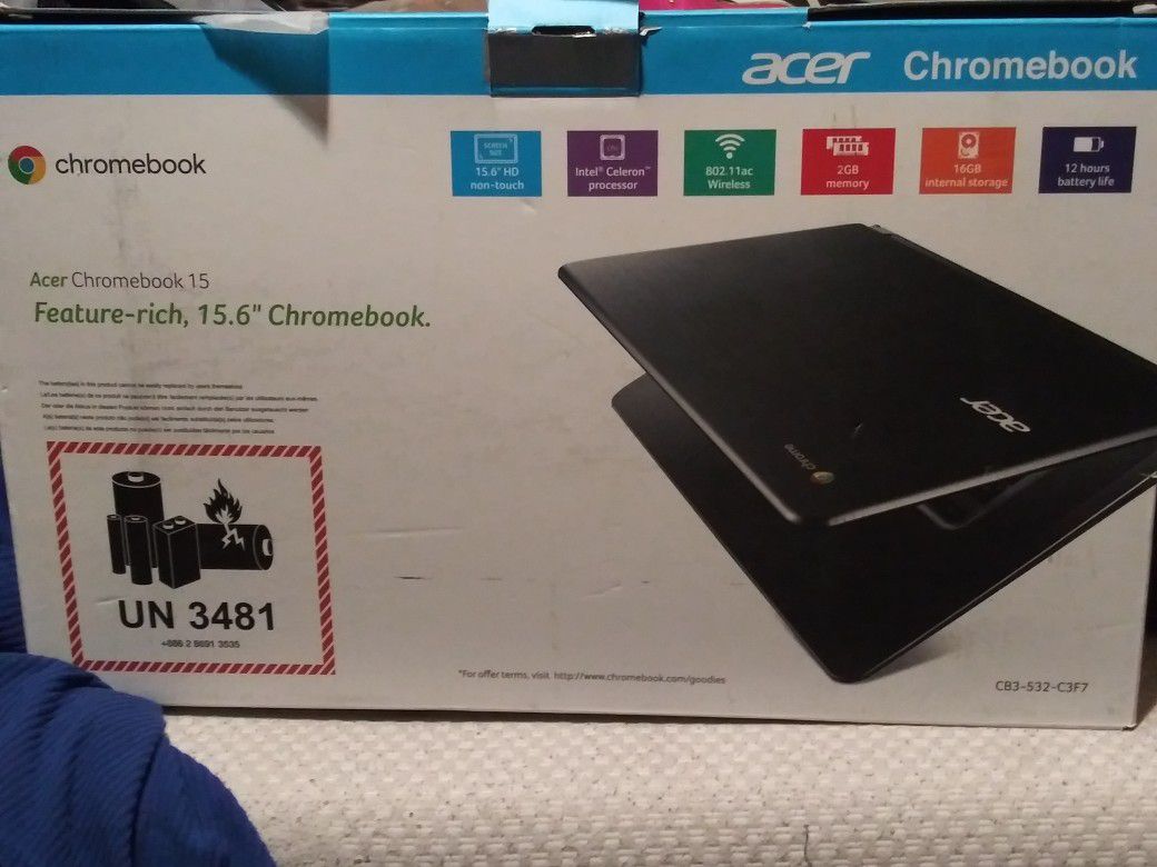 Acer chromebook 15.6