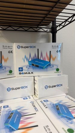 SuperBox S6 Max Android Streaming Box 6K Smart TV Media Player with Voice Remote