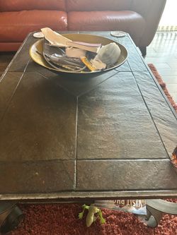 Stone and Iron Sofa tables