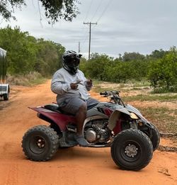 Grey and burgundy atv 2020 yfz450 $5000 or trade for seadoo ski
