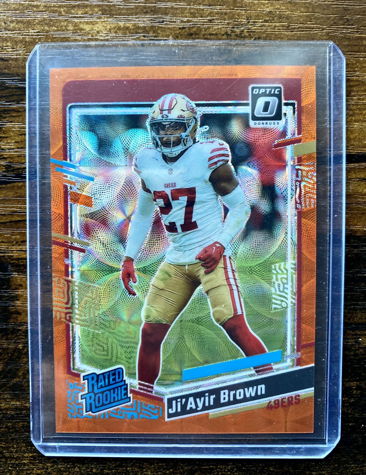 Ji'Ayir Brown [Orange Scope]  Panini Donruss Optic SSP 66/79  - NFL Football