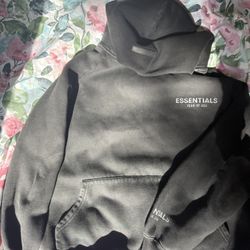 Esssentials Fear Of God Black Hoodie