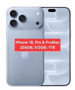 Unlocked iPhone 18 Pro Max with Apple store receipts