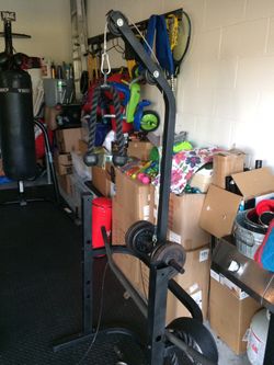 Tricep pulldown machine w/attachments